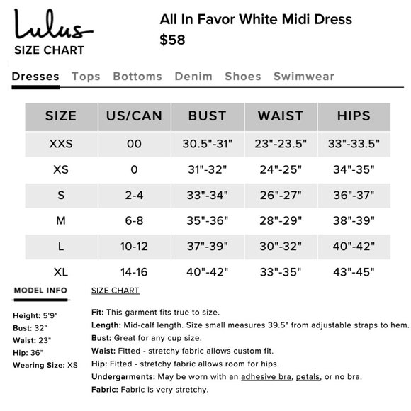 NWOT: Lulu’s - ‘All In Favor’ Midi Dress (WHITE) - Picture 6 of 14